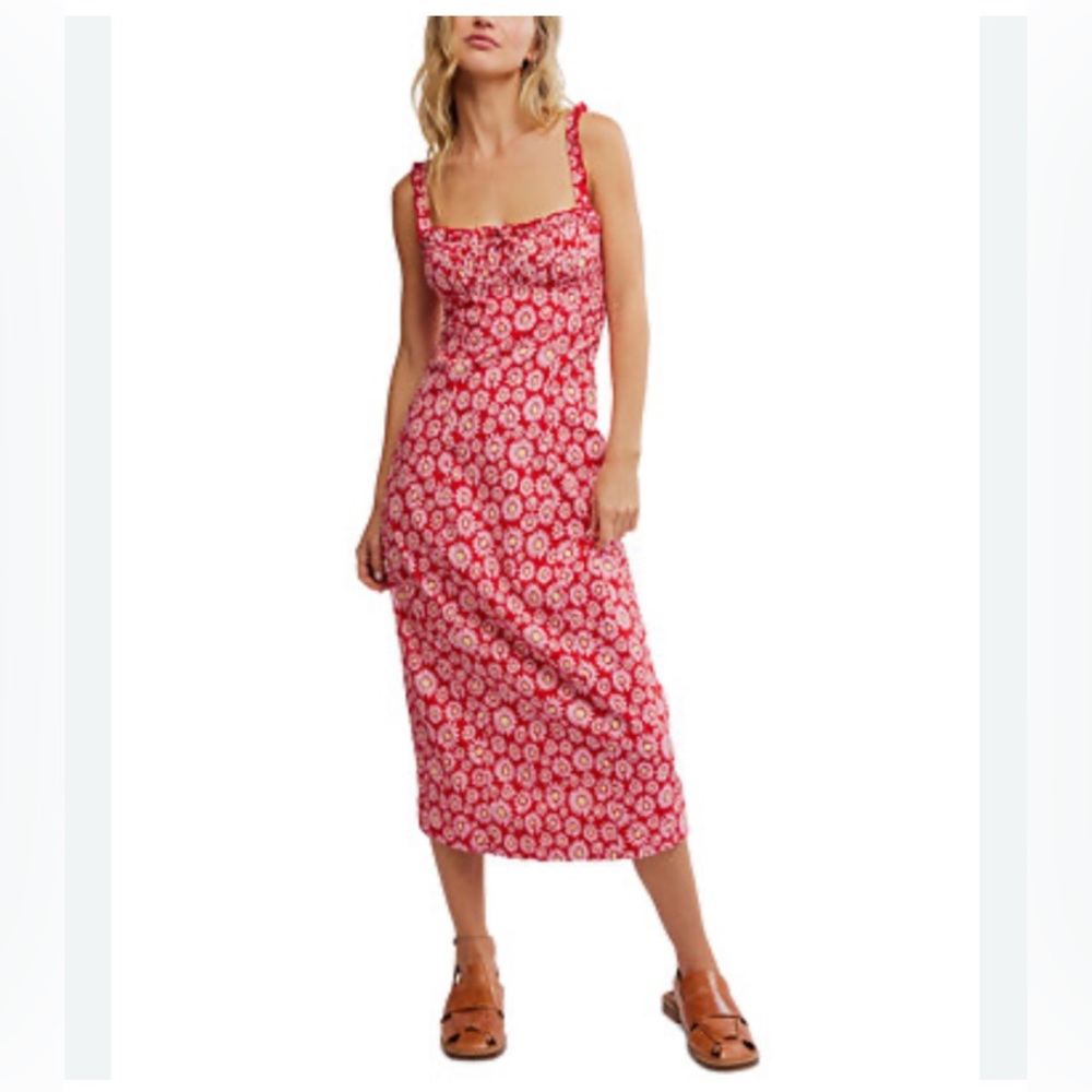 Free People Lucinda printed midi dress